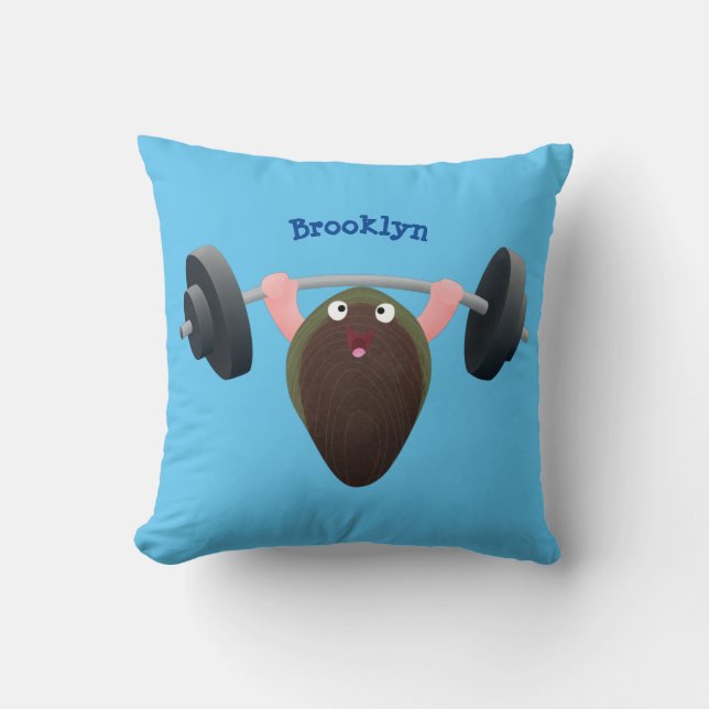 Coussin Moule amusante travaillant sur l'illustration de d (Recto)