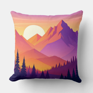 Coussin Mountain Adventure Pillow - Hiking Outdoor Nature 
