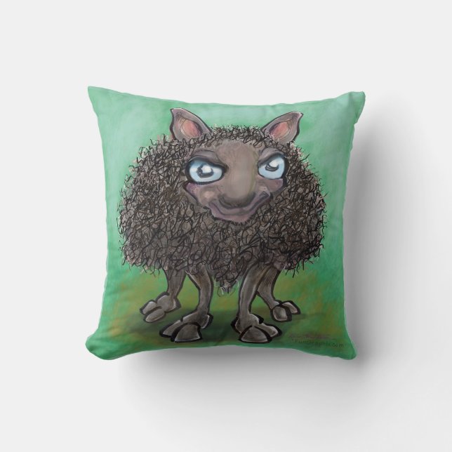 Coussin Mouton noir (Recto)