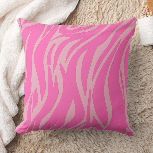 Coussin moyen siècle moderne abstrait rétro rose (Couverture)