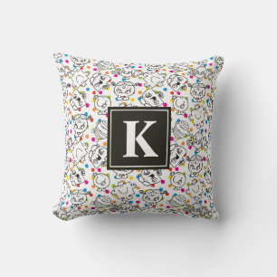 Coussin Mr Men & Little Miss Motif à pois arc-en-ciel