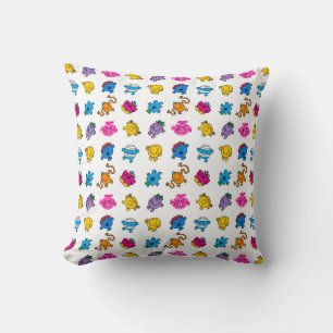 Coussin Mr Men & Little Miss   Motif Néon Danse