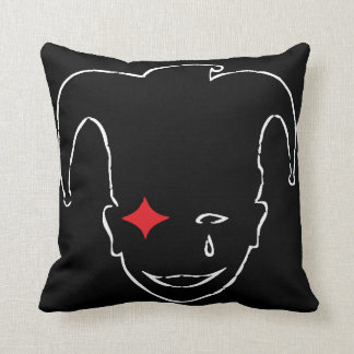 Coussin MTJ rouge, noir et blanc