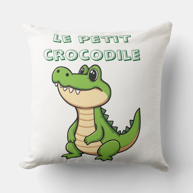 Coussin Mug Le Petit crocodile  (Recto)