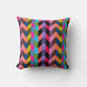 Coussin Multicolor Chevron Zigzag 2