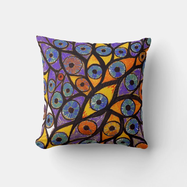 Coussin Multiple Eyes par Alexandra Cook (Recto)