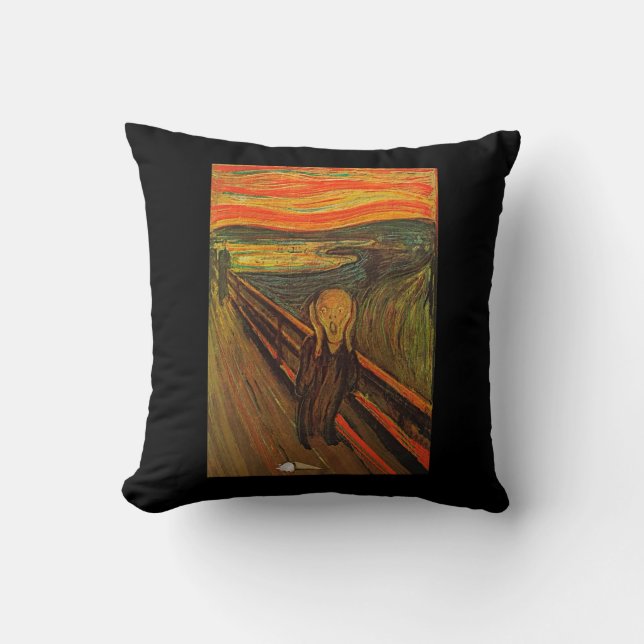Coussin Munch - Le cri de glace (Recto)