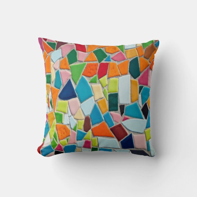Coussin Mur de mosaïque simulé (Recto)