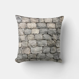 Coussin Mur de pierre sèche fantaisiste