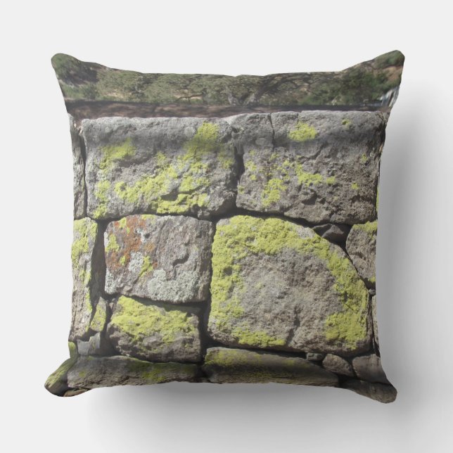 Coussin - Mur en pierre empilée (Recto)