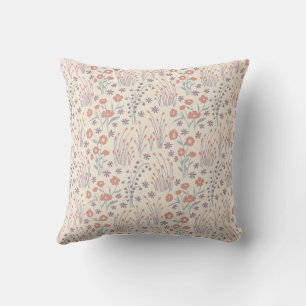 Coussin Murmures de fleurs sauvages printanières