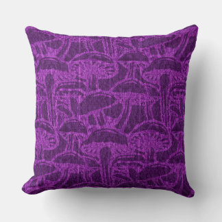 Coussin Mushroom story pattern throw pillow