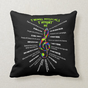 Coussin Music Atre Things Musical A Enseigné L'Acteur 3