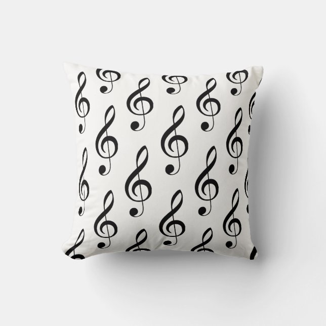 Coussin musical Treble Clef (Recto)