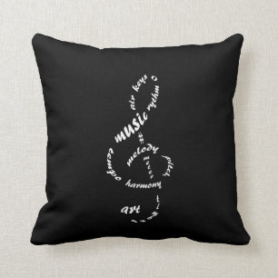 Coussin musique à mes oreilles