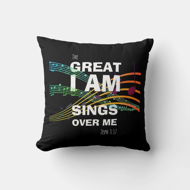 Coussin Musique LE GRAND JE CHANTE SUR MOI Christian (Recto)