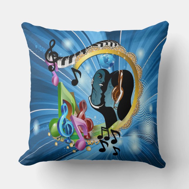 Coussin Musique pour l'âme (Recto)