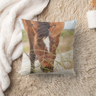 Coussin Mustangs sauvages ou chevaux Banker