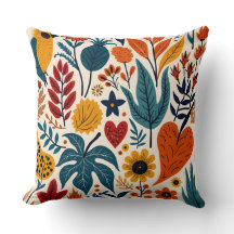 Mustard Terracotta Botanical Scandinavian Folk