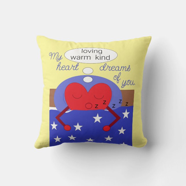 Coussin My Heart Dreams of You : (Verso)
