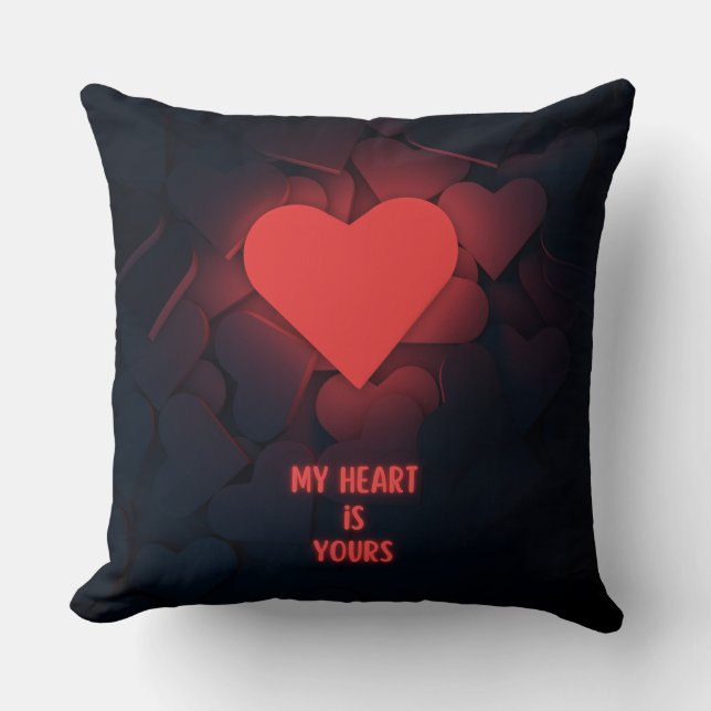 Coussin My Heart Is Yours (Recto)