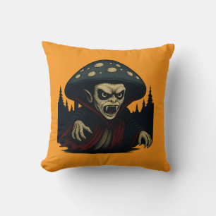 Coussin MycoVamp- Champignon aux dents sanglantes "orange"