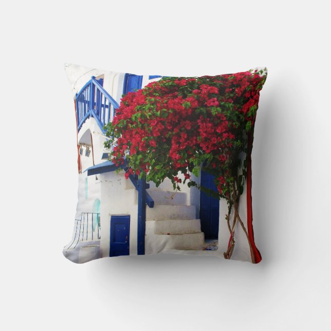 Coussin Mykonos, Grèce (Recto)
