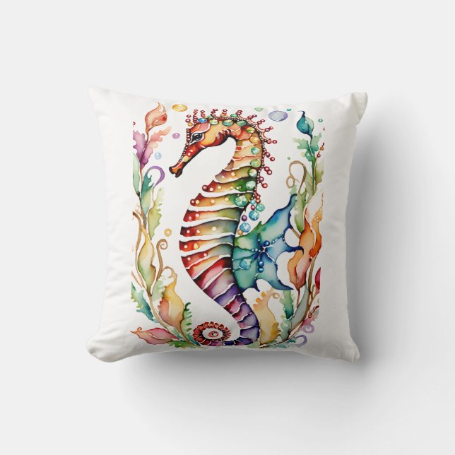 Coussin Mystic Marinelands Seahorse Thaillow Pillow (Recto)