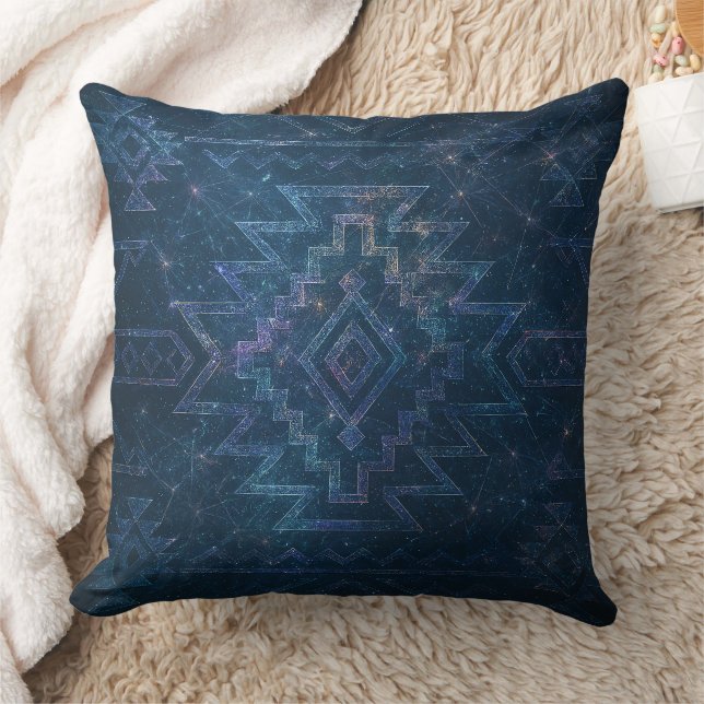 Coussin Mystic Navajo Sacred Geometry Throw Pillow (Couverture)
