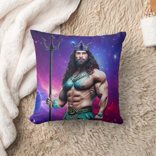 Coussin Mythes et légendes : Poseidon (Couverture)