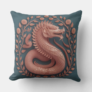 Coussin Naga Vine Relief 3D Batik Motif