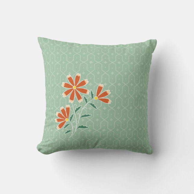 Coussin Naïla Floral Batik 2 Carré Thaillow (Recto)