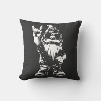 Coussin Nain de jardin Heavy Metal – Style rock