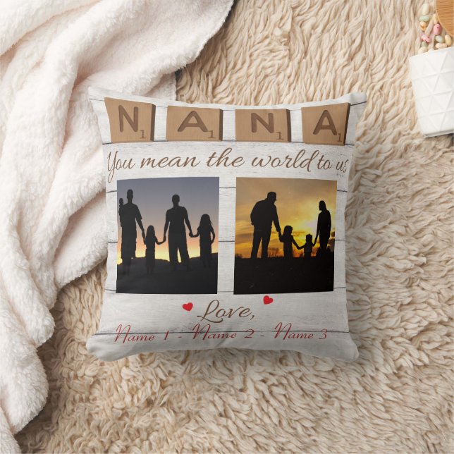 Coussin Nana Tu veux dire le monde pour nous (Couverture)