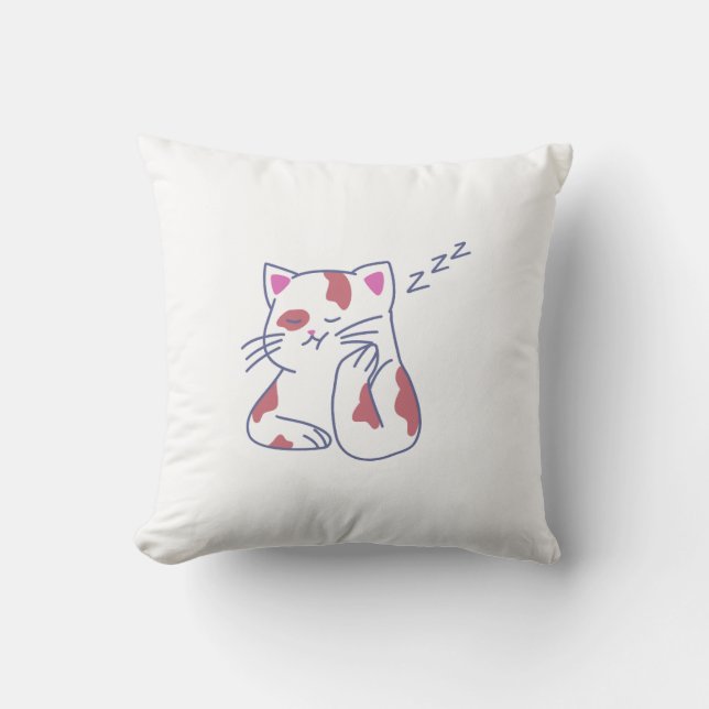 Coussin Nap Time Pillow | Cozy Catcore Vibes (Recto)