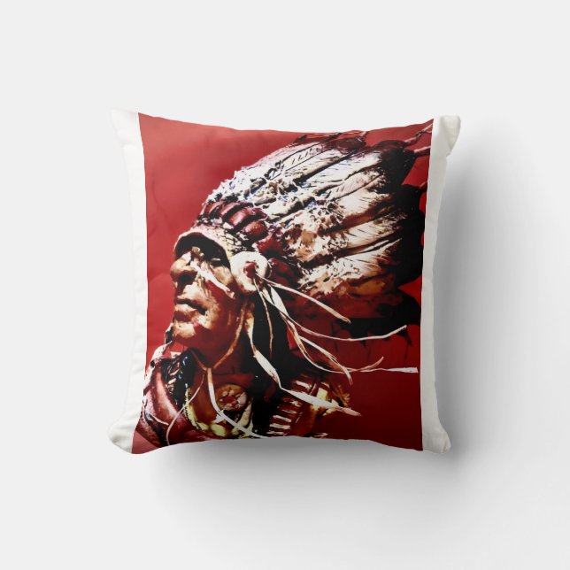 Coussin Native "Nez Perce Chief" original art  (Recto)