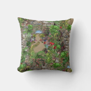 Coussin Nature intérieure et extérieure en fleurs