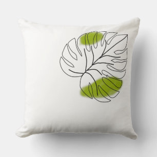 Coussin Nature minimaliste en doodle
