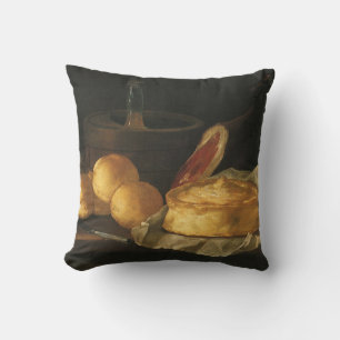 Coussin Nature morte avec tarte au pain et jambon, Giusepp