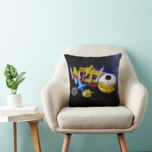 Coussin Nature morte symbolique de Hanoucca SlipperyJoe