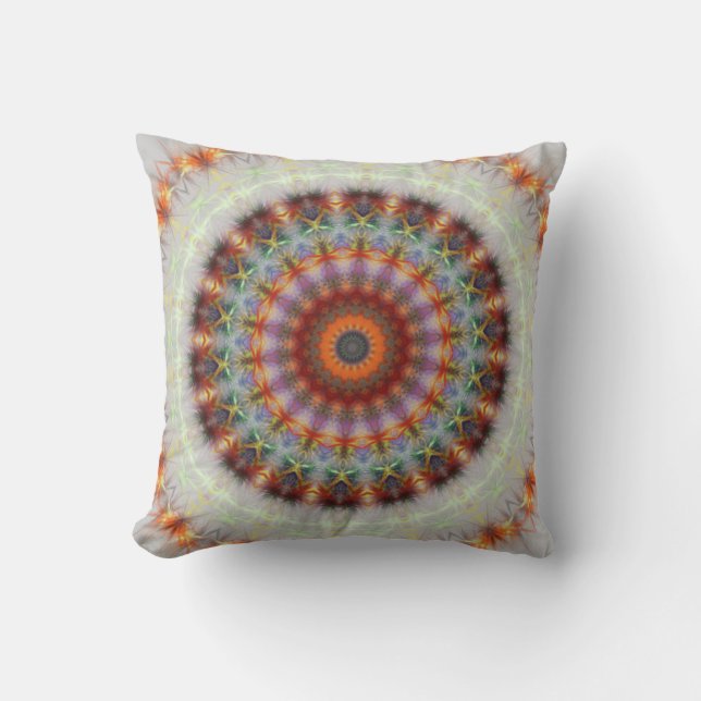Coussin naturel détaillé de coussin de mandala de (Recto)