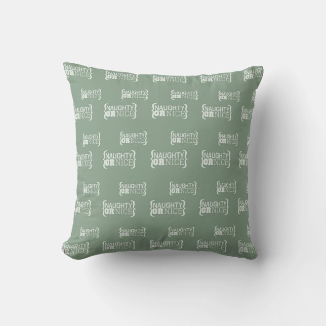 Coussin Naughty ou Nice (Recto)