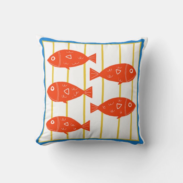 Coussin nautique du poisson rouge (Recto)