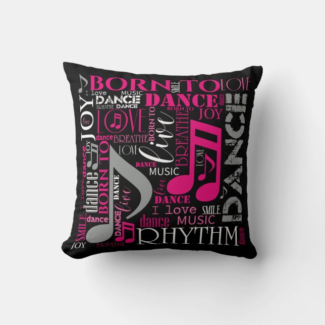 Coussin Né à Dance Pink ID277 (Recto)