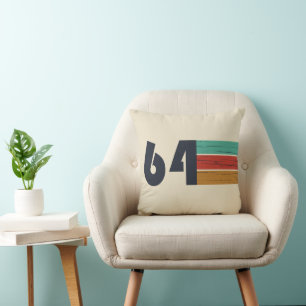 Coussin né en 1964 anniversaire vintage