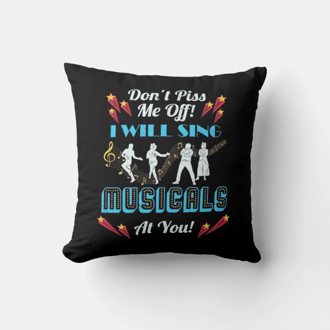 Coussin Ne Me Fous Pas De La Musique (Recto)