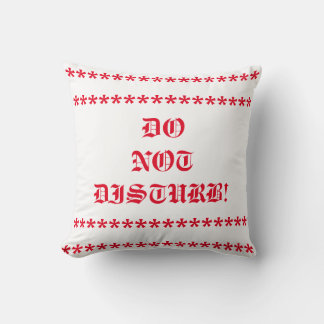 Coussin Ne pas déranger l'oreiller à lancer