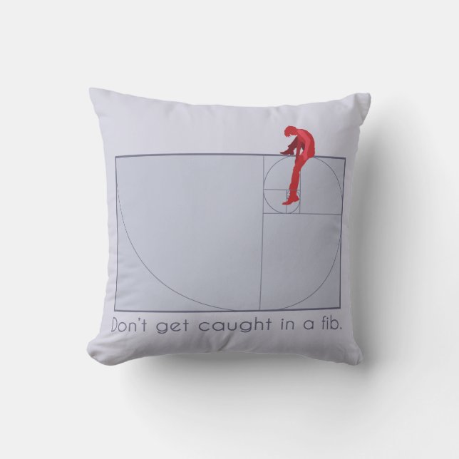 Coussin Ne vous faites pas attraper dans un bobard (Recto)