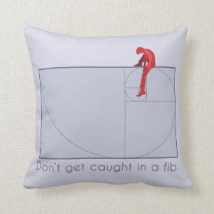 Coussin Ne vous faites pas attraper dans un bobard