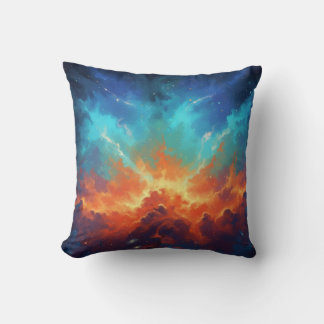 Coussin Nébuleuse cosmique Galaxie abstraite Art de l'espa